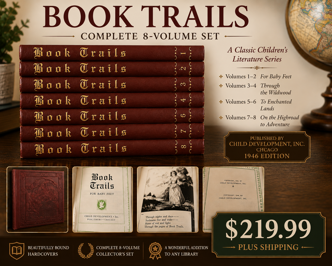 Book Trails complete 8-volume 1946 set
