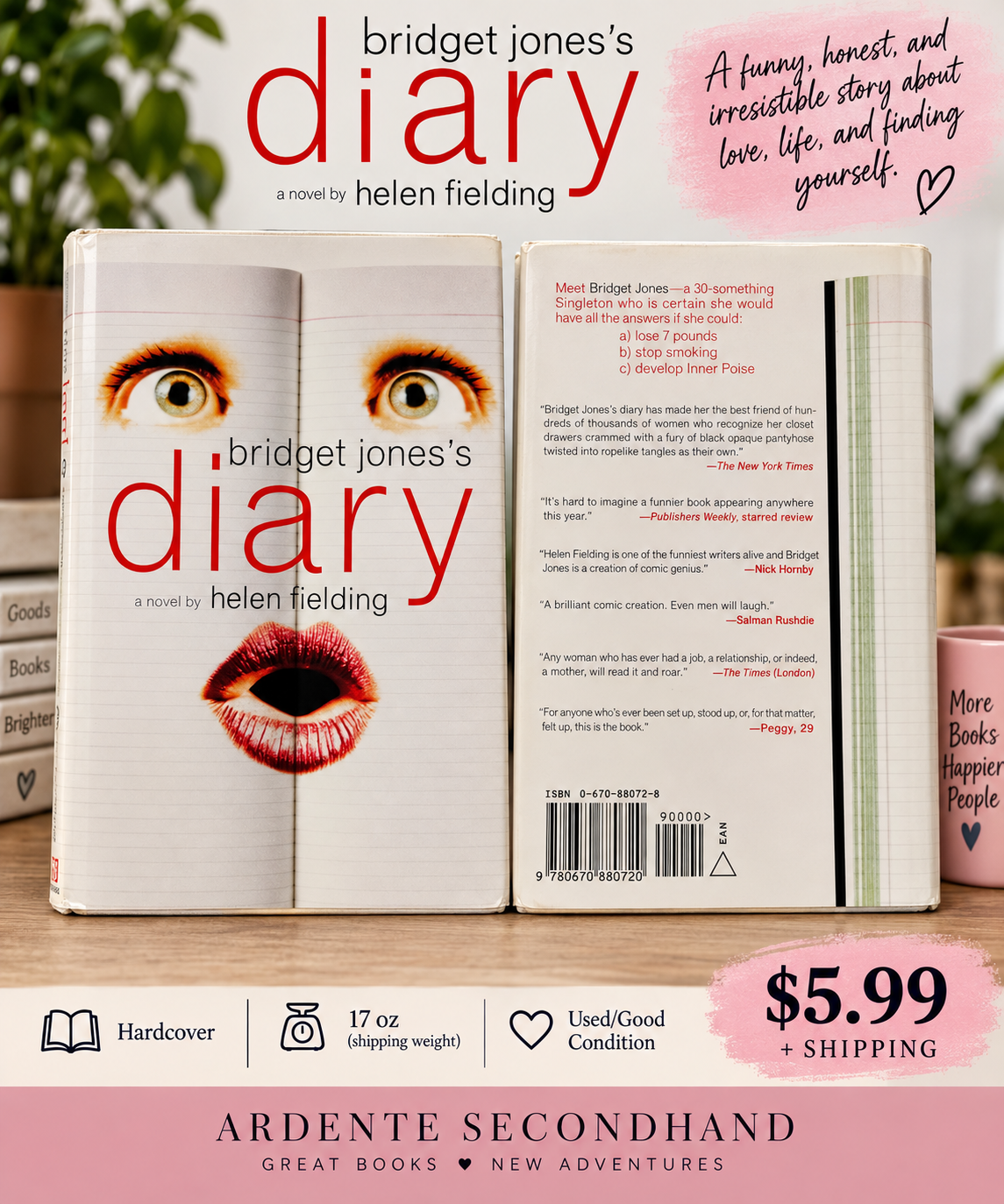 Cover of Bridget Jones's Diary by Helen Fielding