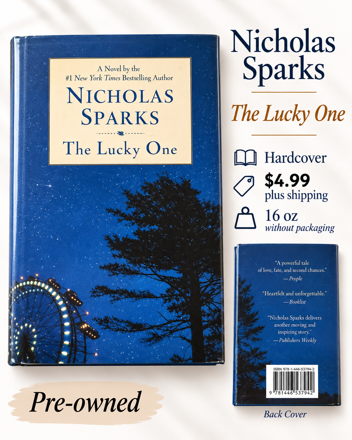 Cover of The Lucky One by Nicholas Sparks