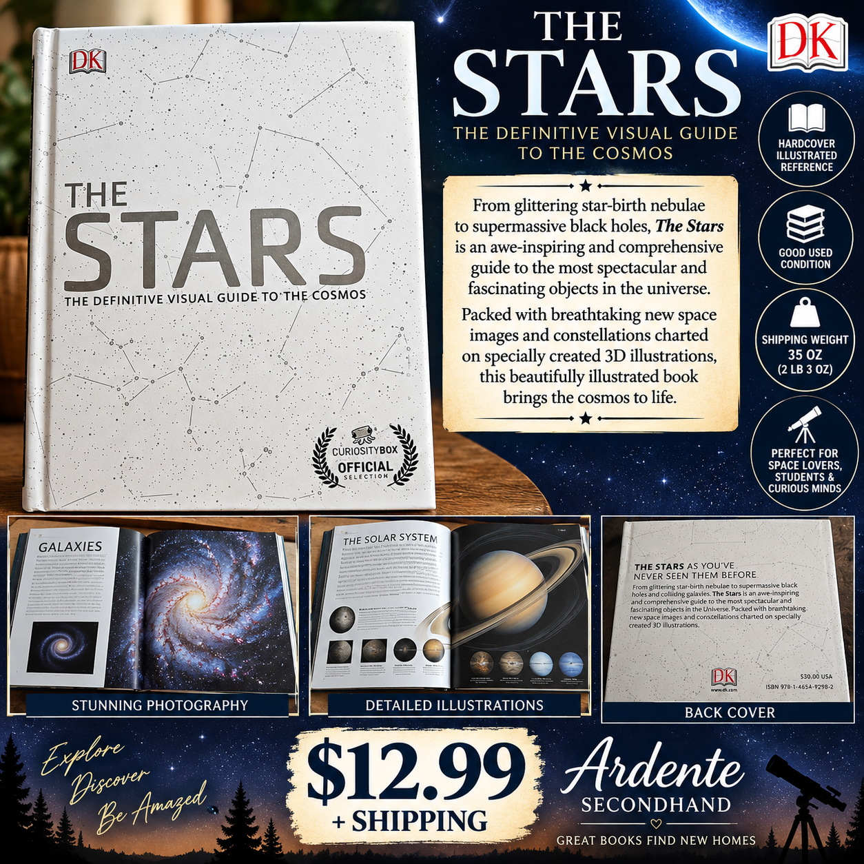 Cover of The Stars: The Definitive Visual Guide to the Cosmos by DK